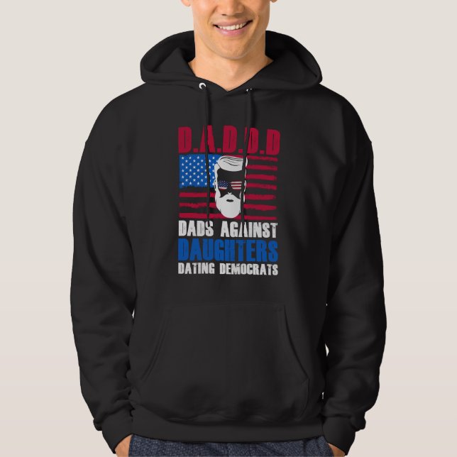Sudadera Cute D.A.D.D.D Papás Contra que las Hijas Salgan c (Anverso)
