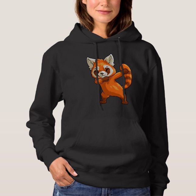 Sudadera Cute Dabbing Red Panda For Boys Girls  Red Panda (Anverso)