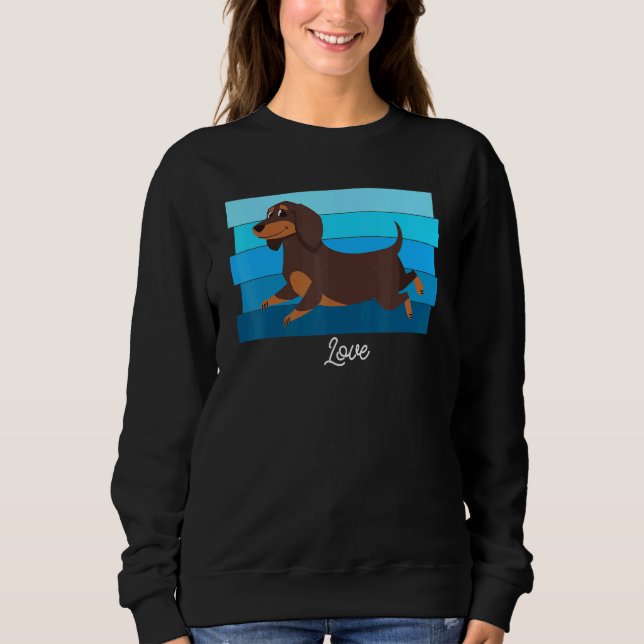 Sudadera Cute Dachshund (Anverso)