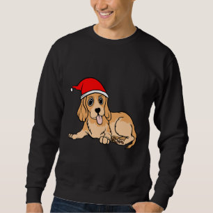Sudadera Cute Dachshund En Navidades De Santa Hat