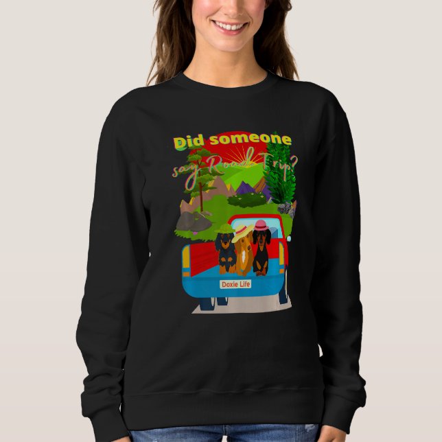 Sudadera Cute Dachshund Funny Wiener Doxies T (Anverso)