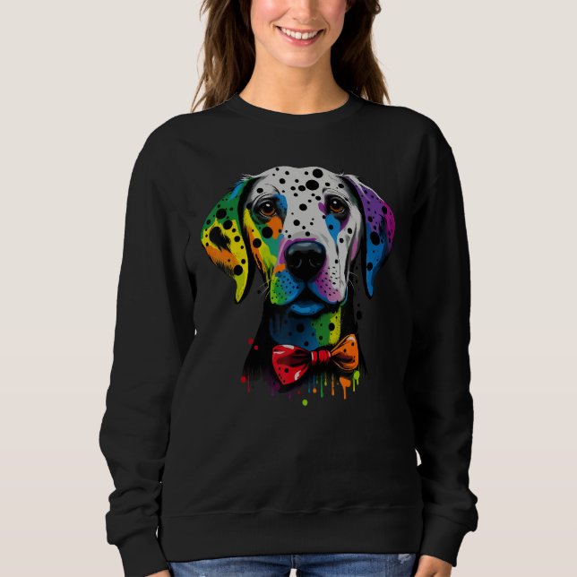Sudadera Cute Dalmatian Dog on Dalmatian  2 (Anverso)