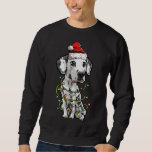 Sudadera Cute Dalmatian Santa Christmas Tree enciende Navid<br><div class="desc">Cute Dalmatian Santa Christmas Tree enciende Navidad</div>