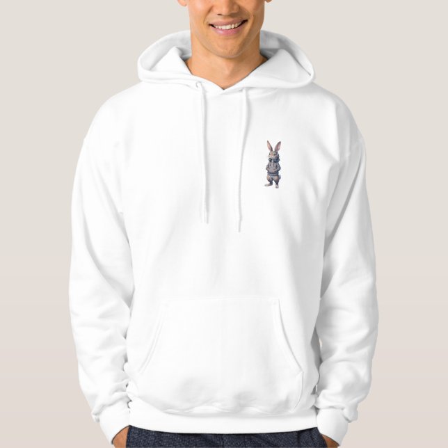 Sudadera Cute Dapper Bunny Hoodie - Whimsical Animal Lover (Anverso)