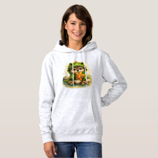 Sudadera Cute Dino Otter Hoodie – Kawaii Animal Gift