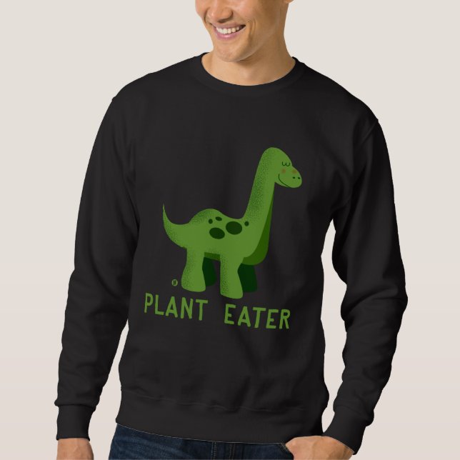 Sudadera Cute Dinosaur Herbivores  Vegetarian Vegan (Anverso)
