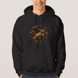 Sudadera cute dog flying with bats Halloween