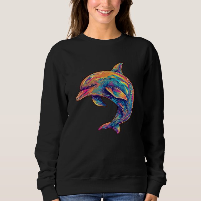 Sudadera Cute Dolphin Men Women Kids Aquatic Ocean 18 (Anverso)