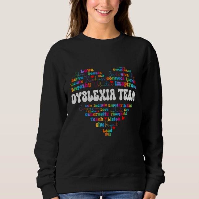 Sudadera Cute Dyslexia Team Appreciation Week back to schoo (Anverso)