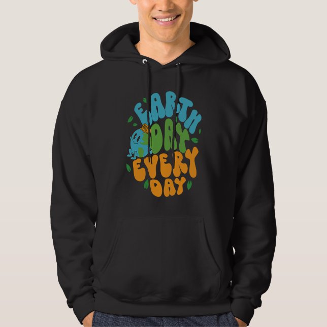 Sudadera Cute Earth Day Every Day Retro Groovy 53rd Anniver (Anverso)