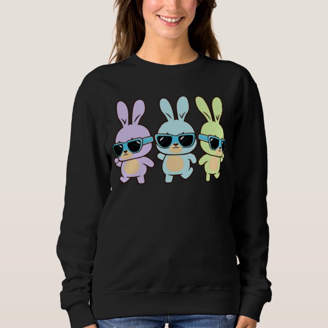 Sudadera Cute Easter Bunnies Dancing Easter Day 2023 Boys G (Anverso)