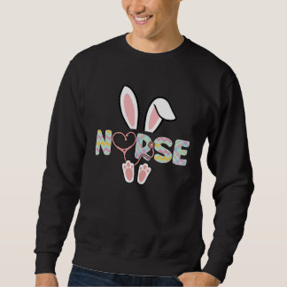 Sudadera Cute Easter Nurse Bunny Ears Happy Easter Day Eggs