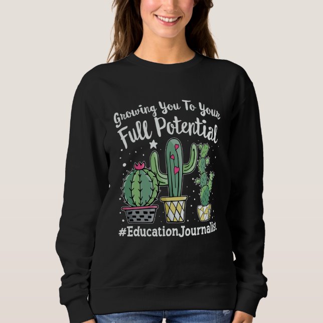 Sudadera Cute Education Journalist Appreciation Week back t (Anverso)