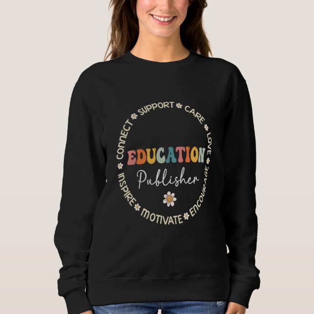 Sudadera Cute Education Publisher Squad Appreciation back t (Anverso)