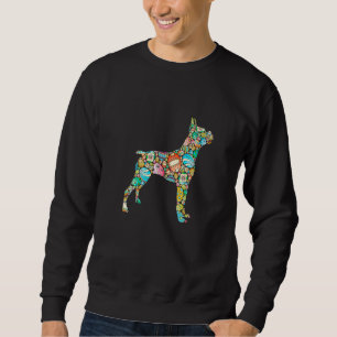 Sudadera Cute Eggs Boxer Dog Puppy Easter Day