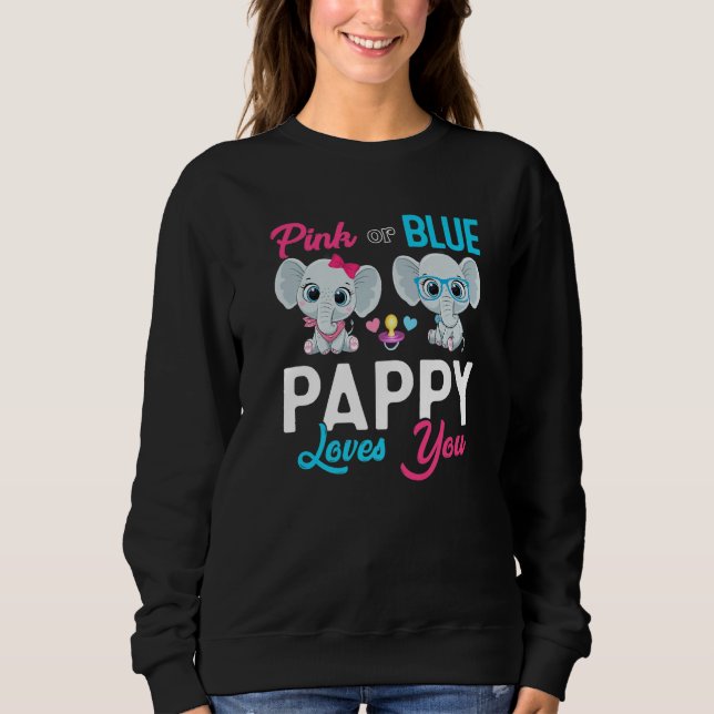 Sudadera Cute Elephant Keeper Of The Gender Pappy Loves You (Anverso)