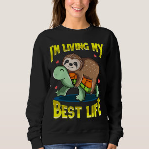 Sudadera Cute Estoy Viviendo Mi Mejor Eslogan De Vida 47