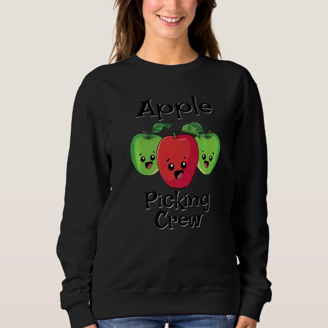 Sudadera Cute Fall Autumn Orchard Matching Family Apple Pic (Anverso)