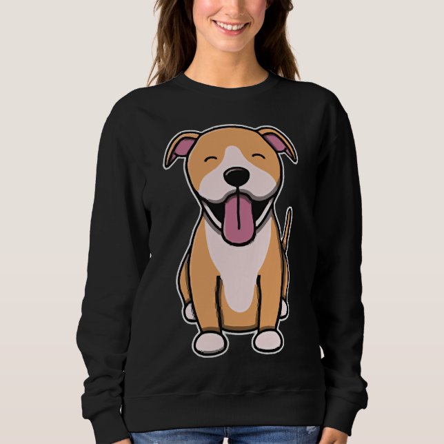 Sudadera Cute Fawn Pitbull (Anverso)
