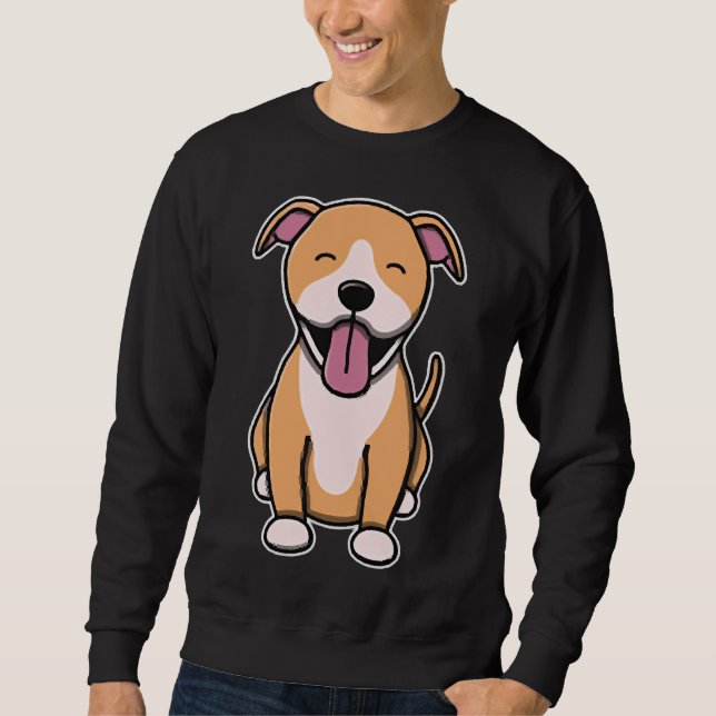 Sudadera Cute Fawn Pitbull (Anverso)