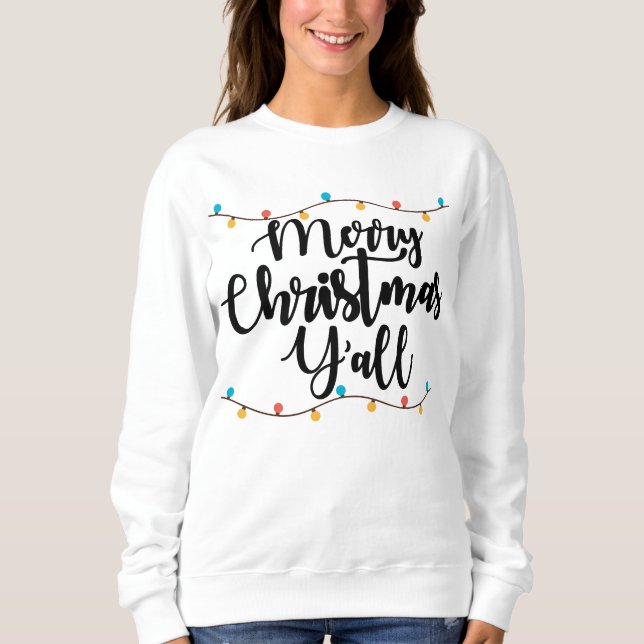 Sudadera Cute Feliz Navidad y tus palabras (Anverso)