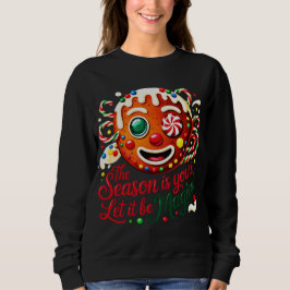 Sudadera Cute Festive Christmas Cookie Crewneck Gift