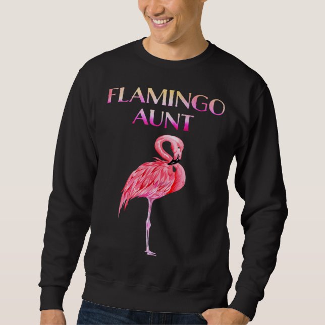 Sudadera Cute Flamingo Aunt Awesome Christmas (Anverso)
