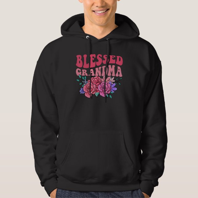 Sudadera Cute Floral Blessed Grandma Mothers Day Mom (Anverso)