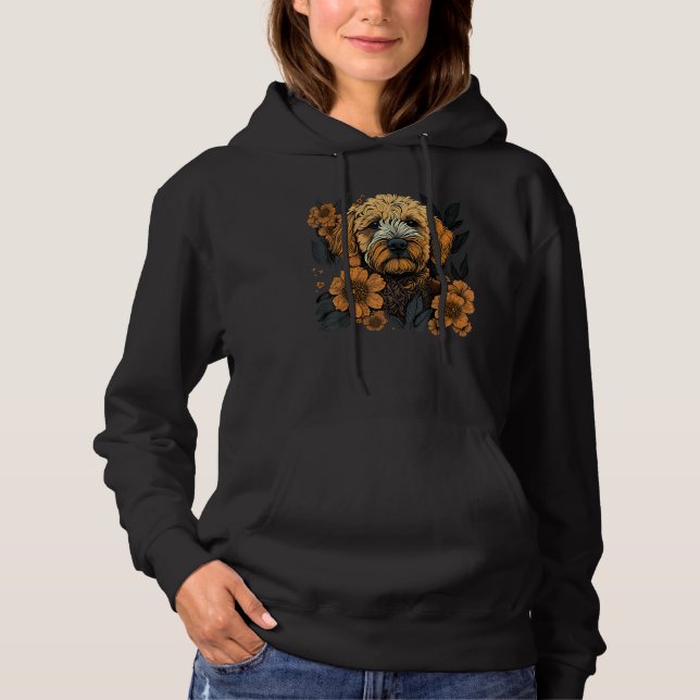 Sudadera Cute Flower Goldendoodle summer Floral Golden Dood (Anverso)