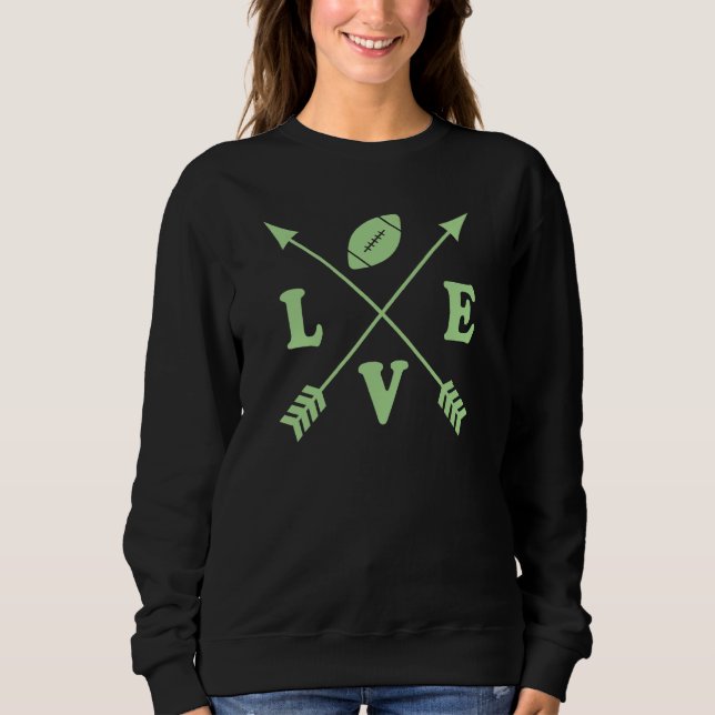 Sudadera Cute Football Graphic Trendy Arrow Football Life M (Anverso)