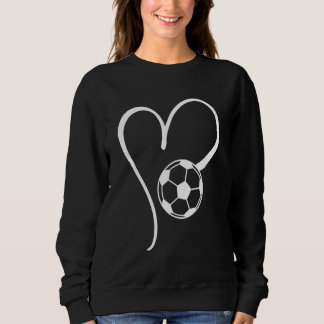Sudadera Cute Football Love Heart Soccer Women Mom