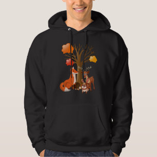 Sudadera Cute Forest Animals Deer Fox Bunny Hedgehog