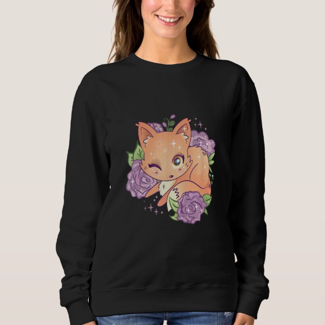 Sudadera Cute Fox In Nature (Anverso)