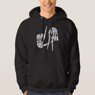 Sudadera Cute Freaky Los Angeles Rótulo Skeleton LA