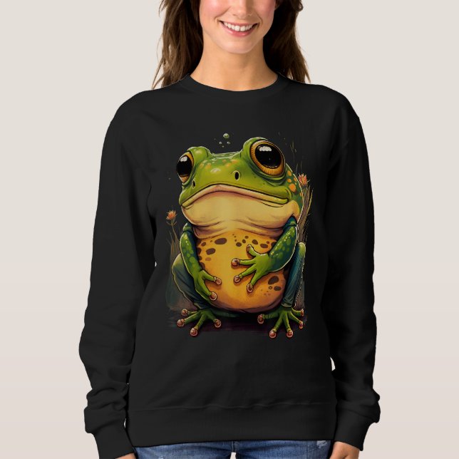 Sudadera Cute Frog  Animal on Frog 1 (Anverso)