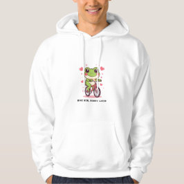 Sudadera Cute Frog Riding Bicycle | Funny Frog Lover Gift
