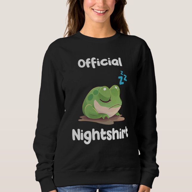 Sudadera Cute Frog Sleep Nightwear Nigh Sleep Pajama  5 (Anverso)