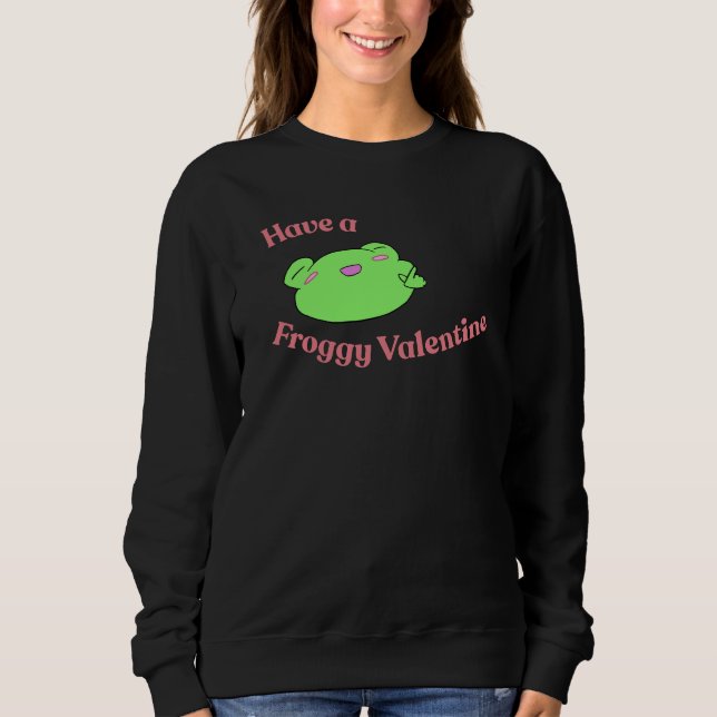 Sudadera Cute froggy valentine (Anverso)