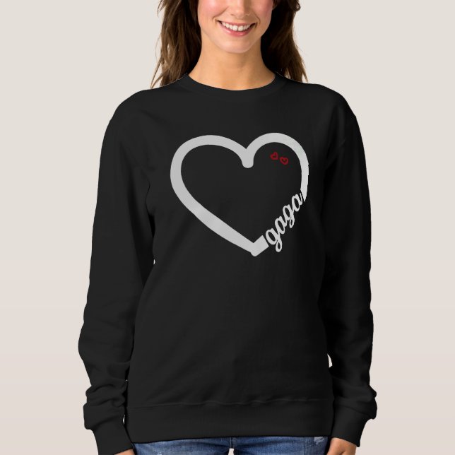 Sudadera Cute Gaga With Heart Girl Women's Mom Mother (Anverso)