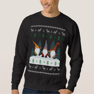 Sudadera Cute Garden Gnomes Xmas Elf Feo Navidades