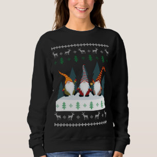 Sudadera Cute Garden Gnomes Xmas Elf Feo Navidades