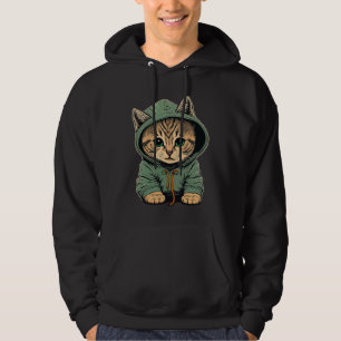 Sudadera Cute Gato Gatito Con Hoodias Línea Adorable