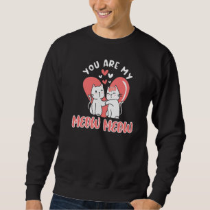 Sudadera Cute Gats Kitten Heart Love Relationship Valentine