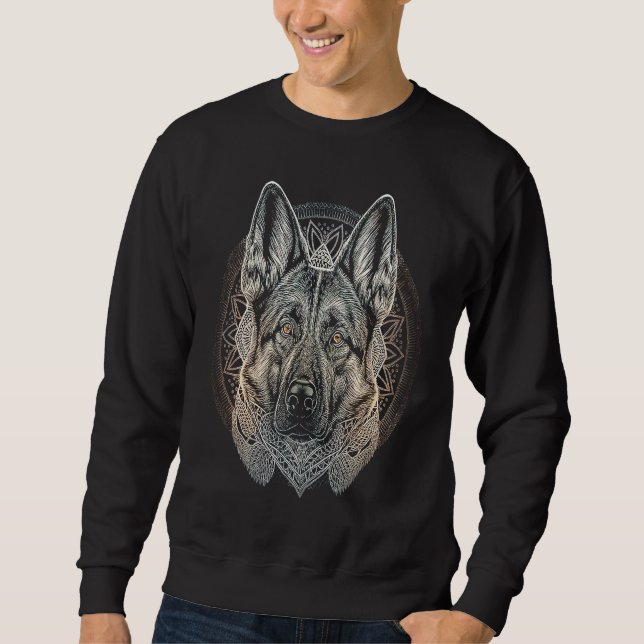 Sudadera Cute German Shepherd  Dogs Dog  Owner Graphic (Anverso)