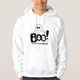 Sudadera Cute Ghost Boo and Happy Halloween Cartoon Design
