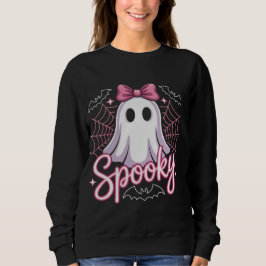 Sudadera Cute Ghost Halloween Women Aesthetic Pastel Kawaii