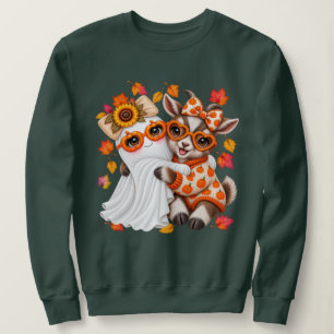 Sudadera Cute Ghost Pygmy Cabra Halloween Otoño 
