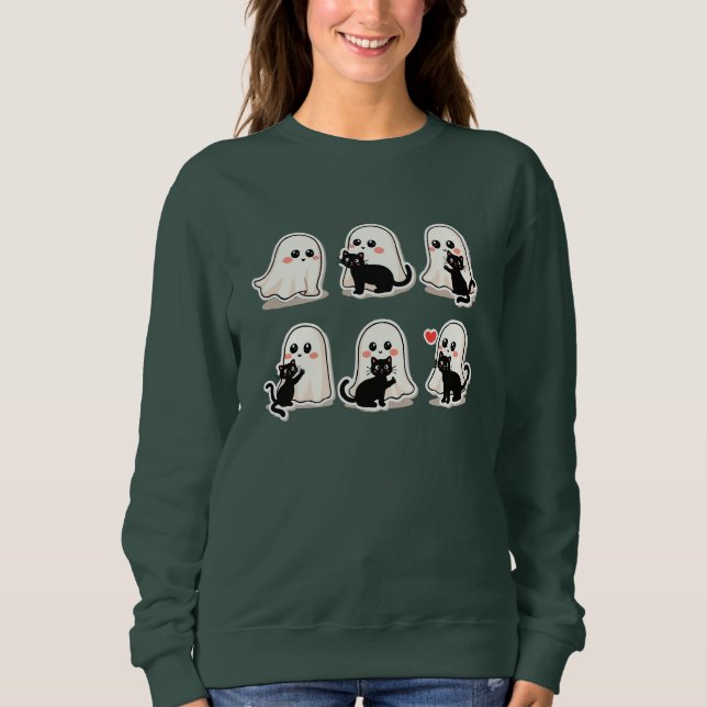 Sudadera Cute Ghostly Friends (Anverso)