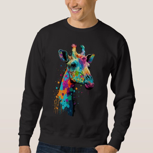 Sudadera Cute Giraffe  Animal on Giraffe 3 (Anverso)