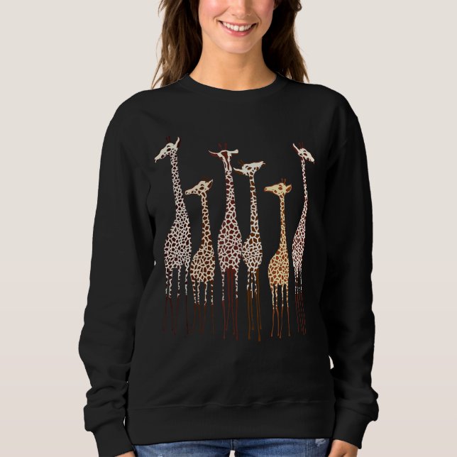 Sudadera Cute Giraffe Naturaleza animal Hombres Mujeres Niñ (Anverso)